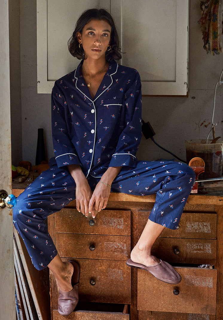 Marina Pajama Set in Skier Jacquard